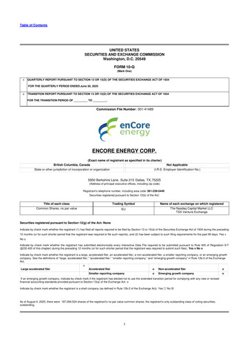 Vorschaubild enCore Energy 10-Q Quartalsbericht 2025 