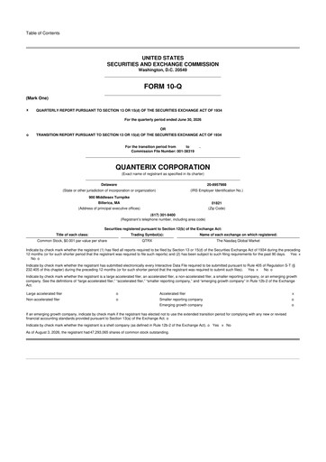 Thumbnail Quanterix 10-Q Quarterly Report FY2026 
