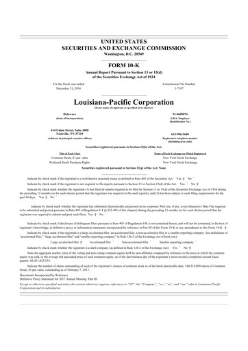 Thumbnail Louisiana-Pacific
 10-K Annual Report 2016