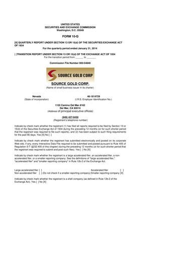 Vorschaubild Golden Matrix Group 10-Q Quartalsbericht 2014 