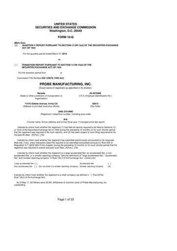 Miniature Clean Energy Technologies 10-Q Rapport trimestriel 2015 