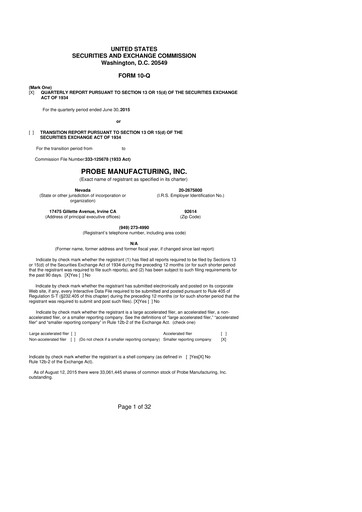 Miniature Clean Energy Technologies 10-Q Rapport trimestriel 2015 