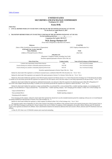 Thumbnail NGL Energy Partners
 10-K Annual Report 2019