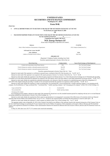 Thumbnail NGL Energy Partners
 10-K Annual Report 2020