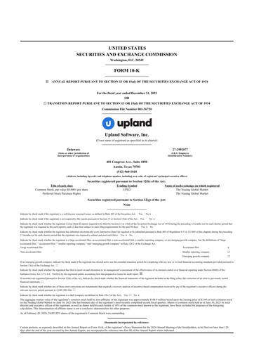 Thumbnail Upland Software
 10-K Annual Report 2023