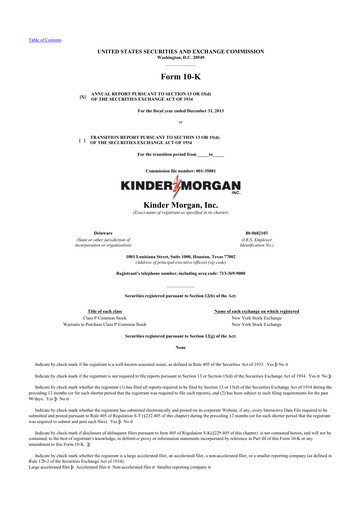 Thumbnail Kinder Morgan 10-K Annual Report 2013