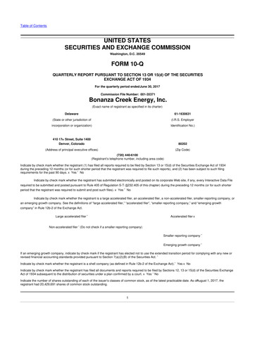 Thumbnail Civitas Resources 10-Q Quarterly Report FY2017 