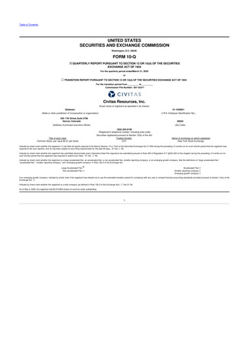 Thumbnail Civitas Resources 10-Q Quarterly Report FY2025 