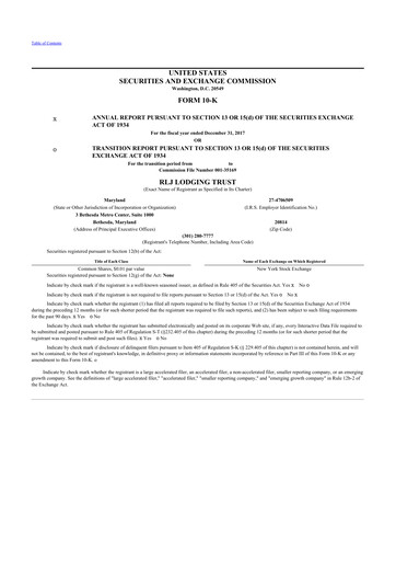 Thumbnail RLJ Lodging Trust 10-K Annual Report 2017