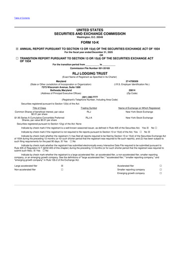 Thumbnail RLJ Lodging Trust 10-K Annual Report 2025