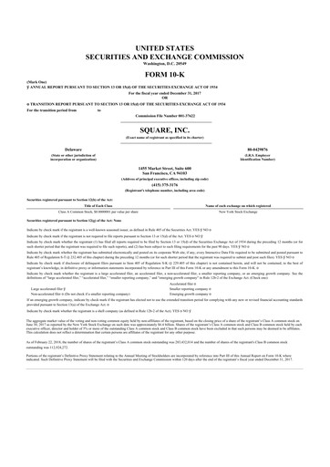 Miniature Block 10-K Rapport annuel 2017