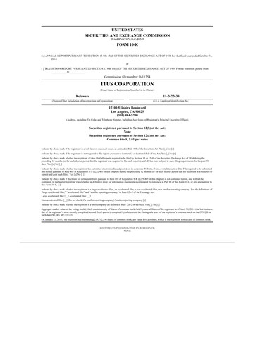 Thumbnail Anixa Biosciences 10-K Annual Report 2014