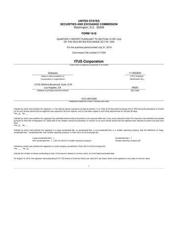 Miniature Anixa Biosciences 10-Q Rapport trimestriel 2016 