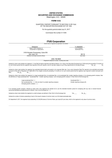 Miniature Anixa Biosciences 10-Q Rapport trimestriel 2017 
