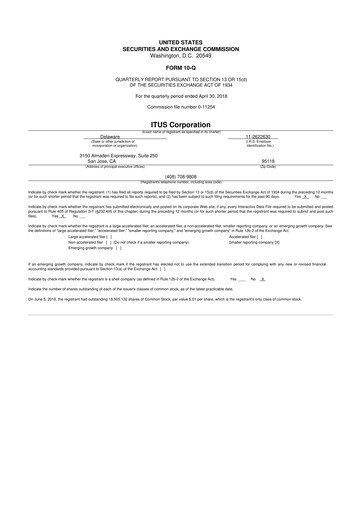 Miniature Anixa Biosciences 10-Q Rapport trimestriel 2018 