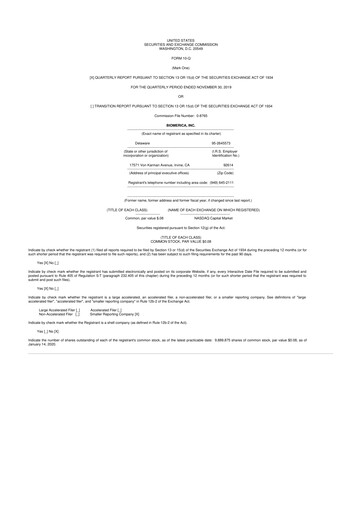 Vorschaubild Biomerica 10-Q Quartalsbericht 2020 