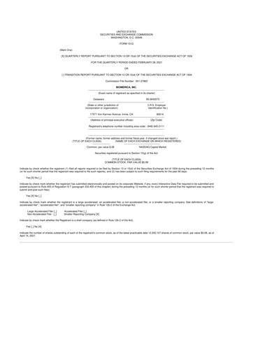 Vorschaubild Biomerica 10-Q Quartalsbericht 2021 