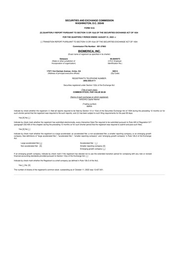 Vorschaubild Biomerica 10-Q Quartalsbericht 2023 