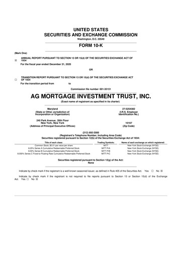 Thumbnail TPG Mortgage Investment Trust 10-K Annual Report 