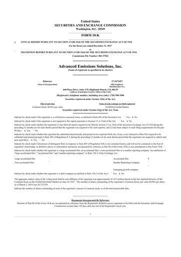 Thumbnail Arq Inc. 10-K Annual Report 2017