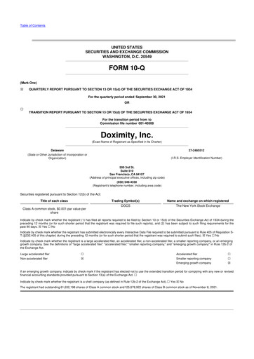 Thumbnail Doximity 10-Q Quarterly Report FY2022 