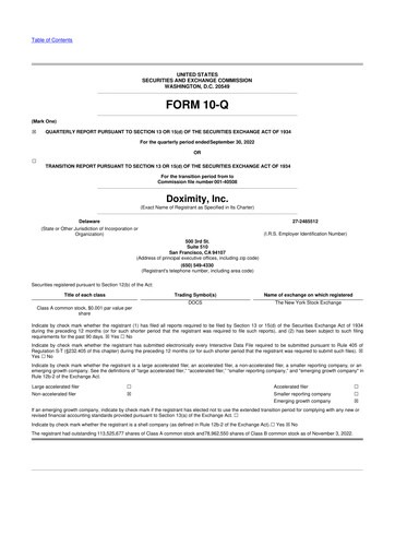 Thumbnail Doximity 10-Q Quarterly Report FY2023 