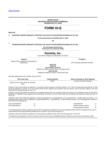 Thumbnail Doximity 10-Q Quarterly Report FY2023 