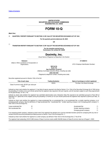 Thumbnail Doximity 10-Q Quarterly Report FY2024 