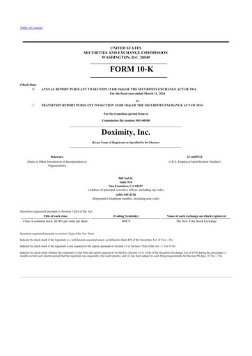 Thumbnail Doximity 10-K Annual Report 2024