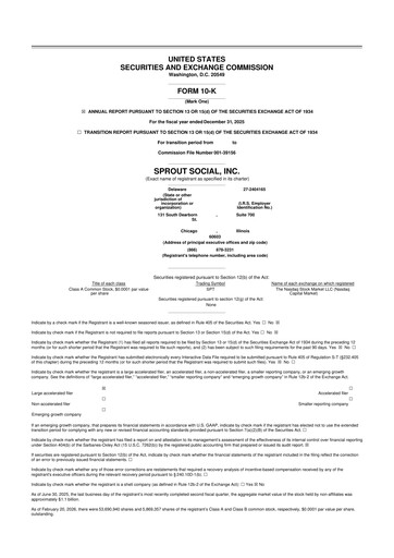 Thumbnail Sprout Social
 10-K Annual Report 2025