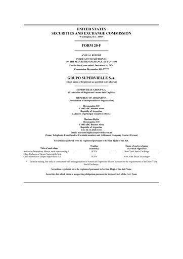 Thumbnail Grupo Supervielle 20-F Annual Report 2024