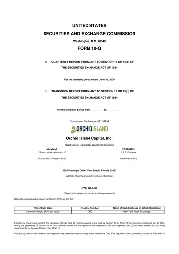 Thumbnail Orchid Island Capital
 10-Q Quarterly Report FY2020 