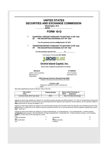 Thumbnail Orchid Island Capital
 10-Q Quarterly Report FY2021 