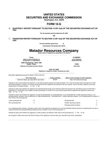 Thumbnail Matador Resources 10-Q Quarterly Report FY2026 