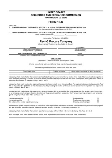 Thumbnail AXIL Brands 10-Q Quarterly Report FY2019 