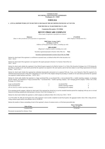 Miniature AXIL Brands 10-K Rapport annuel 2021