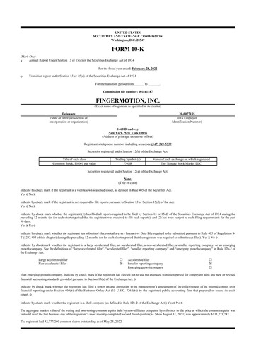 Thumbnail FingerMotion
 10-K Annual Report 2022