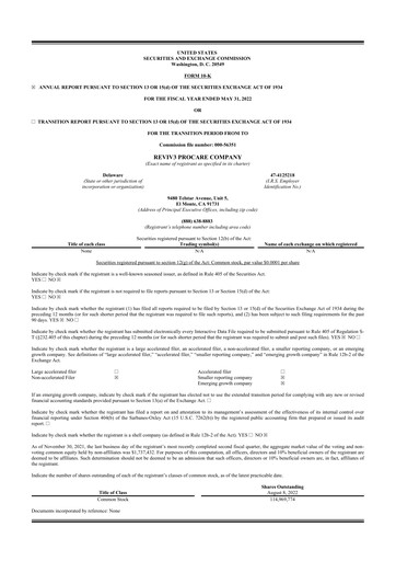 Miniature AXIL Brands 10-K Rapport annuel 2022