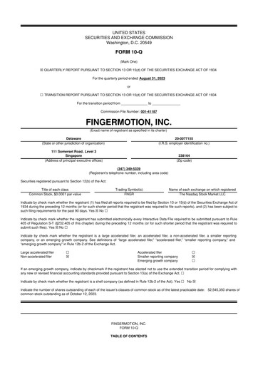 Thumbnail FingerMotion
 10-Q Quarterly Report FY2024 