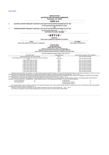 Thumbnail Aptiv 10-Q Quarterly Report FY2023 
