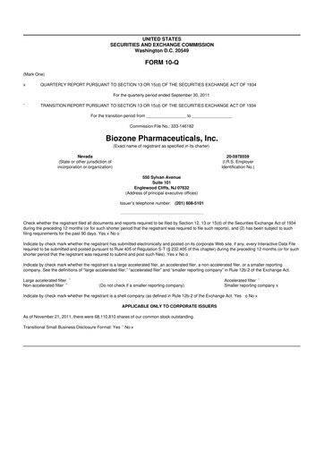 Thumbnail Cocrystal Pharma
 10-Q Quarterly Report FY2011 