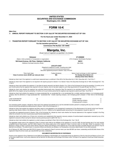 Thumbnail Marqeta 10-K Annual Report 2025