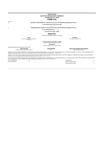 Thumbnail Xylem 10-Q Quarterly Report FY2026 