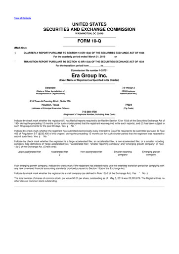 Thumbnail Bristow Group 10-Q Quarterly Report FY2019 