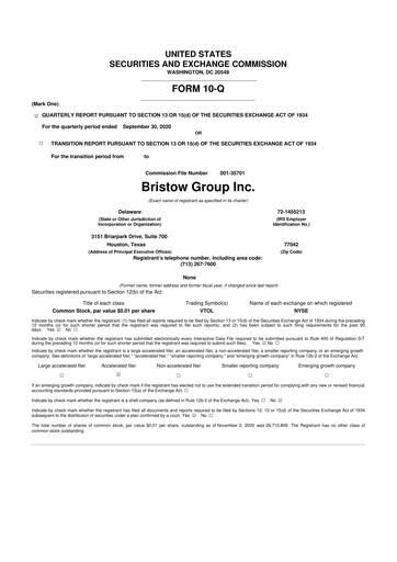 Thumbnail Bristow Group 10-Q Quarterly Report FY2021 