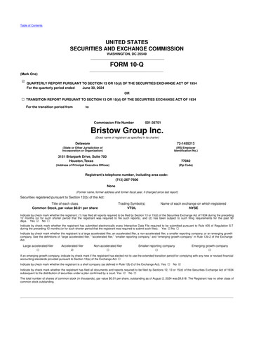 Thumbnail Bristow Group 10-Q Quarterly Report FY2024 