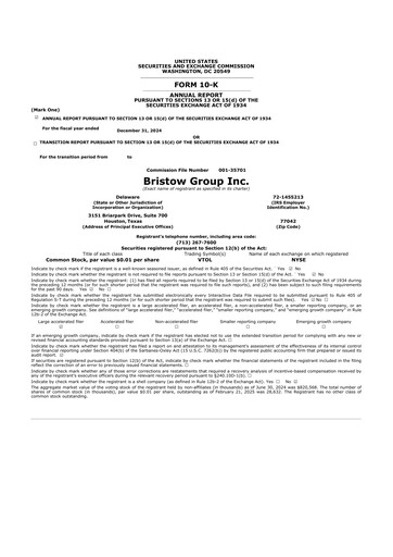 Thumbnail Bristow Group 10-K Annual Report 2024