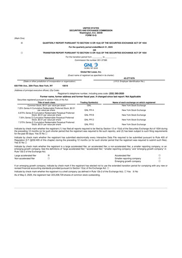 Miniature Global Net Lease
 10-Q Rapport trimestriel 2025 