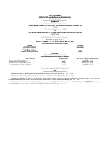 Thumbnail Wheeler Real Estate Investment Trust 10-K Annual Report 2025