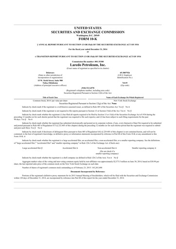 Thumbnail Vital Energy 10-K Annual Report 2014